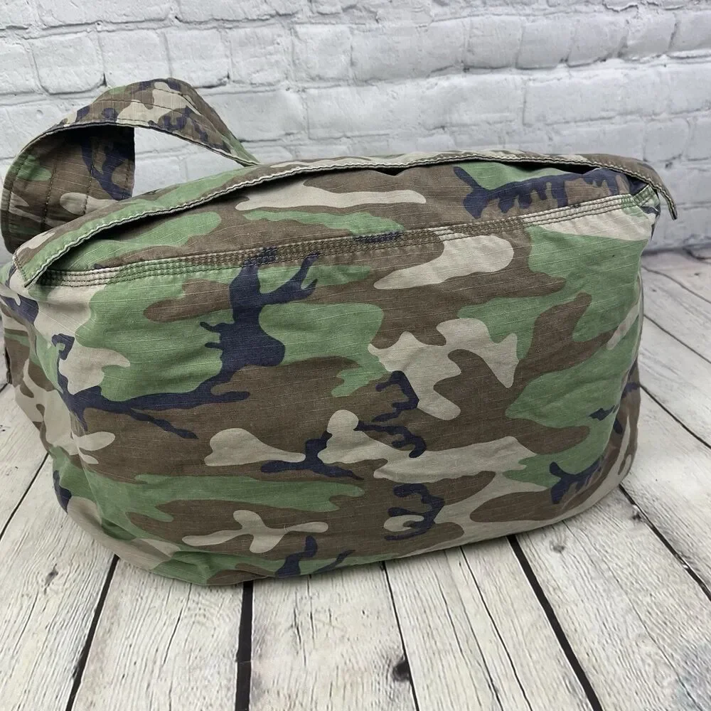 Ralph Lauren Denim & Supply Camo Canvas Military Tote Messenger Bag RipStop